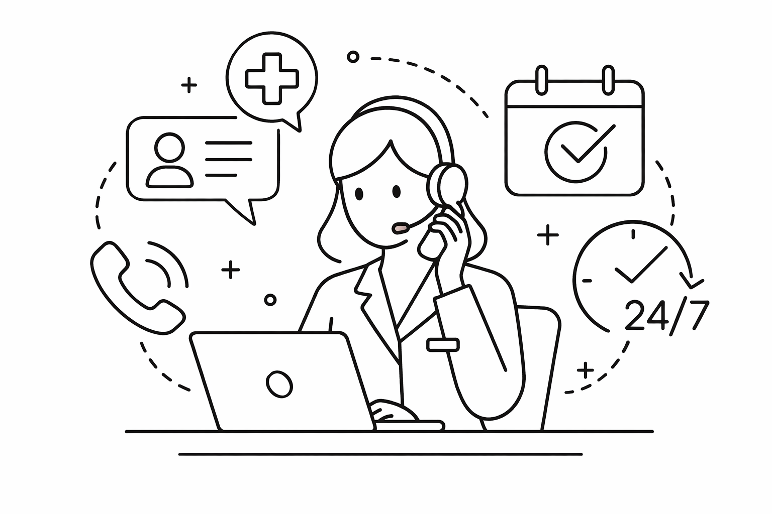 Handles All incoming Calls 24/7